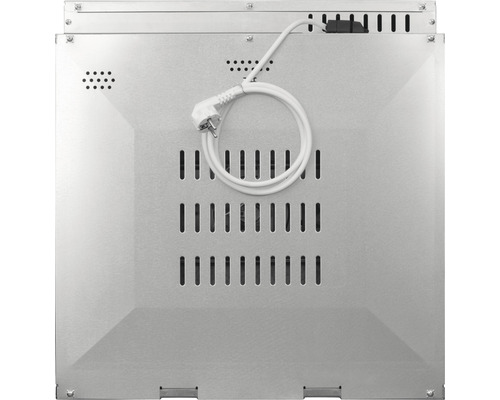 Arrière d''une plaque de cuisson avec câble d''alimentation et fentes de ventilation