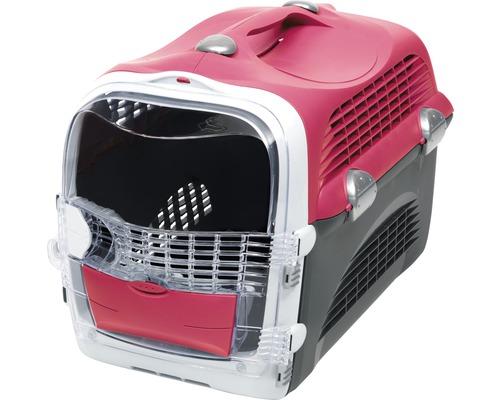 Transportbox Catit Cabrio Carrier 53 x 27 x 40,5 cm rot-grau