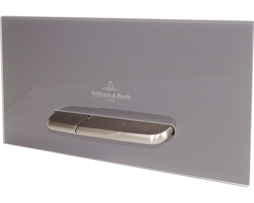 Betätigungsplatte Villeroy & Boch VIConnect Platte grau glänzend / Taster chrom matt 922160RA