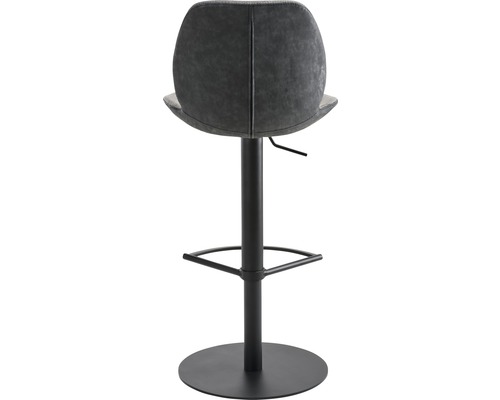 Barhocker mit Fußstütze und höhenverstellbarem Sitz, Rückansicht
