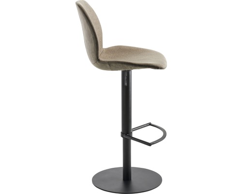 Barhocker mit Rückenlehne und Fußstütze