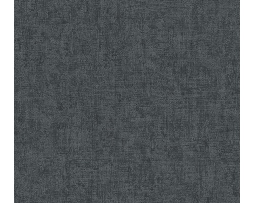 Papier peint intissé 37334-6 Greenery uni anthracite Papier peint textile avec structure d''enduit