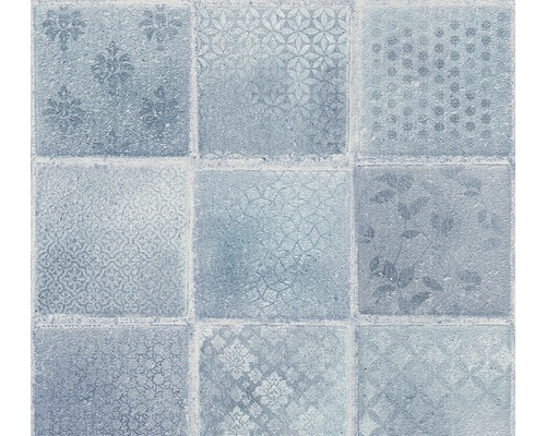Papier peint intissé 37388-2 Neue Bude - Edition II carrelage bleu crème gris Papier peint intissé 37388-2 Neue Bude - Edition II carrelage bleu crème gris