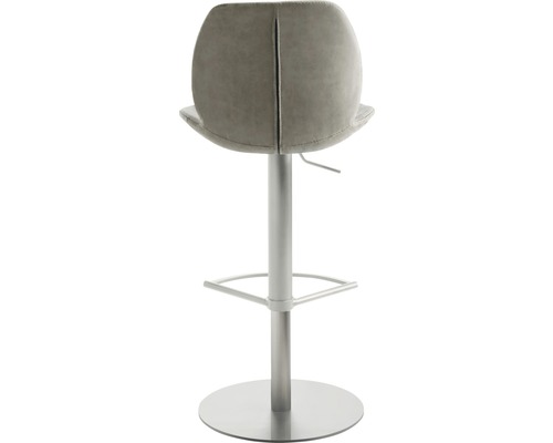 Barhocker mit Fußstütze und rundem Sitz