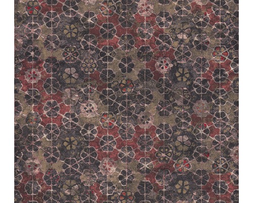 Papier peint intissé 37391-3 New Walls Mosaïque rose rouge Papier peint à motif floral