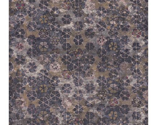 Papier peint intissé 37391-4 New Walls Mosaïque crème bleu Tapis à motif floral