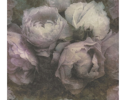 Papier peint intissé 37392-2 New Walls Rose lilas Gros plan sur des fleurs de roses