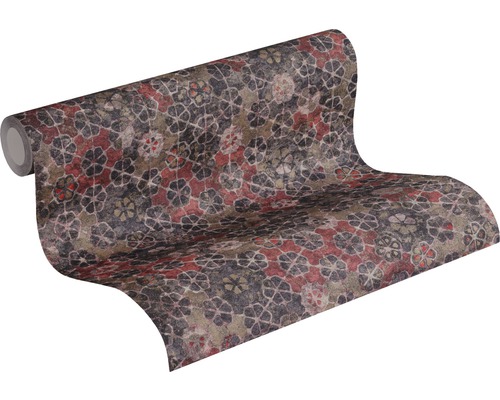 Tapetenrolle mit floralem Muster