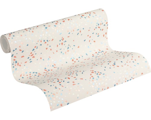 Rouleau de papier peint avec motif terrazzo