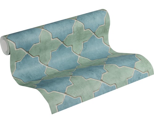 Tapetenrolle mit geometrischem Muster