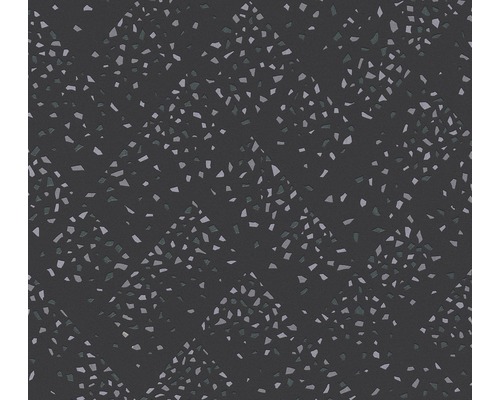 Vliestapete 37394-5 New Walls Terrazzo schwarz Textiltapete mit abstraktem Steindekor