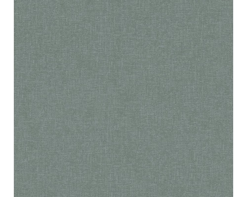 Papier peint intissé 37395-3 New Walls uni vert Papier peint aspect textile