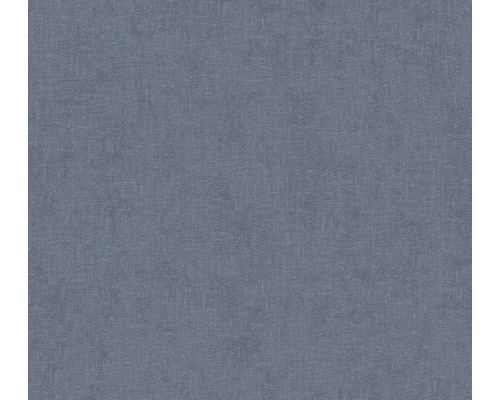 Papier peint intissé 37395-4 New Walls uni bleu Papier peint textile aspect tissu