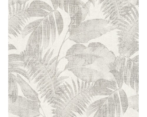Vliestapete 37396-2 New Walls Dschungel creme Tapete mit Blattmuster
