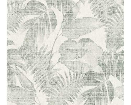 Vliestapete 37396-4 New Walls Dschungel creme Tapete mit tropischem Blätterdesign für die Wandgestaltung