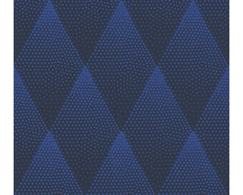 Papier peint intissé 37419-1 New Walls Rombus bleu Papier peint avec motif géométrique à points