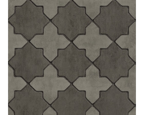 Vliestapete 37421-3 New Walls Florentinerfliese Verbundpflastersteine in Sternform, Muster