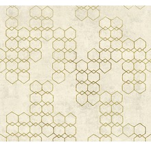 Tapete mit geometrischem Muster aus Sechsecken