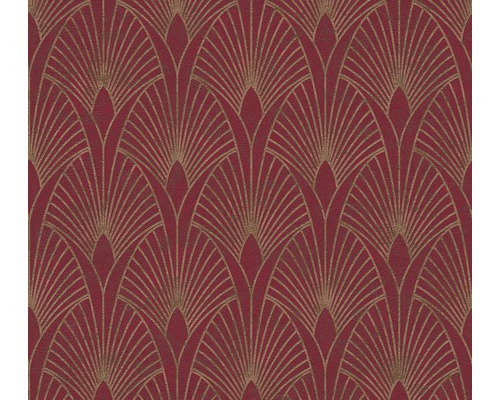 Papier peint intissé 37427-4 New Walls Art Déco rouge