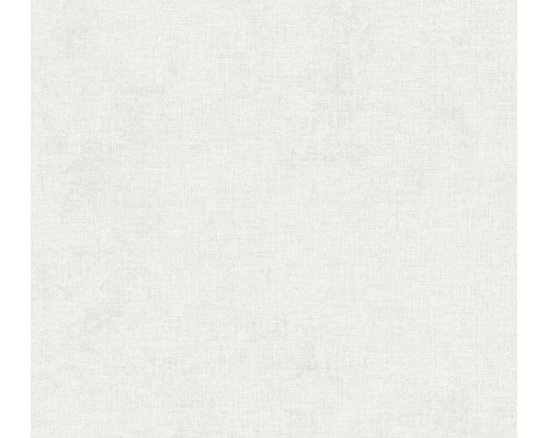 Vliestapete 37430-6 New Walls Uni textil hellgrau Weisse Textiltapete mit feiner Gewebestruktur