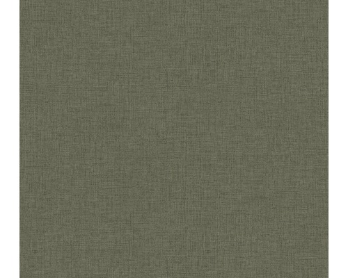Papier peint intissé 37431-2 New Walls Uni textile olive Papier peint textile avec une texture fine