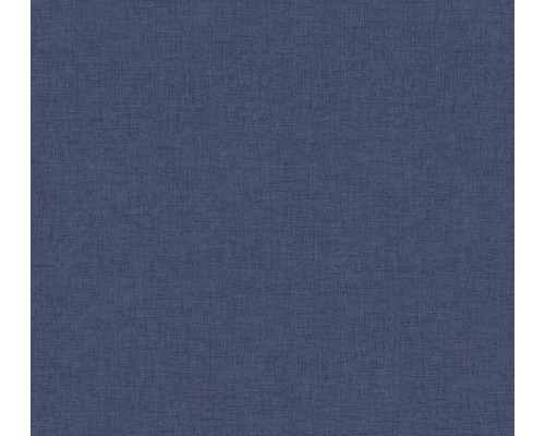 Vliestapete 37431-3 New Walls Uni textil blau Blaue Textiltapete mit feiner Struktur