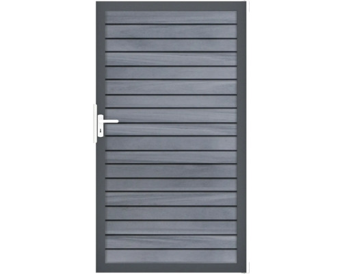 Portillon simple GroJa Rhombus cadre anthracite 100 x 180 cm gris pierre