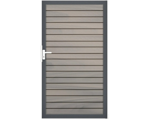 Portillon simple GroJa Rhombus cadre anthracite 100 x 180 cm bicolore co-extrudé