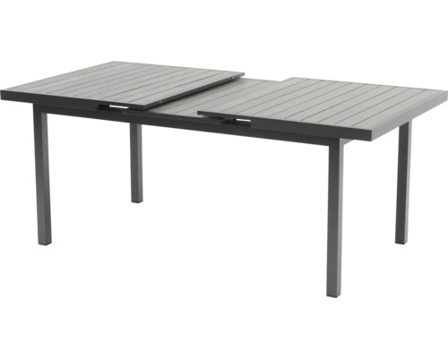 Ausziehbarer Gartentisch mit Aluminiumgestell