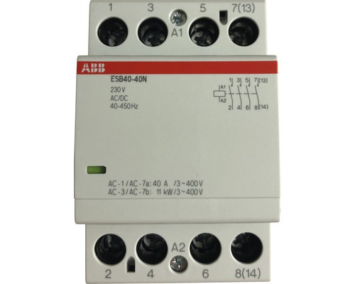 ABB ESB40-40N 40A 230V Installationsschütz 4-polig brummfrei
