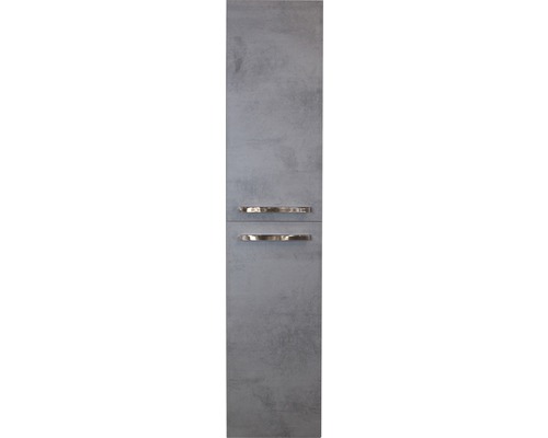 Armoire haute Seville 160 x 35 cm béton anthracite