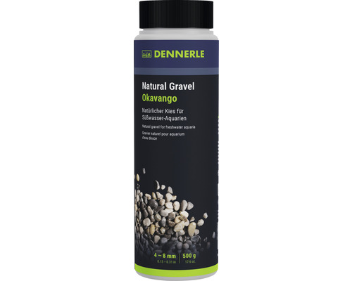 Aquarienkies Natural Gravel Okava Dennerle 4 -8 mm braun 0,500 Kilogramm Aquascaping