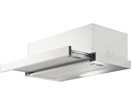 Hotte inclinée Napoli 90 cm inox-blanc - HORNBACH