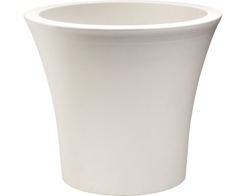 Pot de fleurs Lafiora City plastique Ø 40 cm h 38 cm blanc