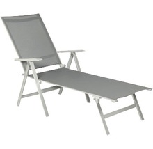 Chaise longue de jardin avec accoudoirs