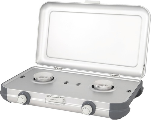 Doppel-Gaskocher mit Deckel für den Aussenbereich