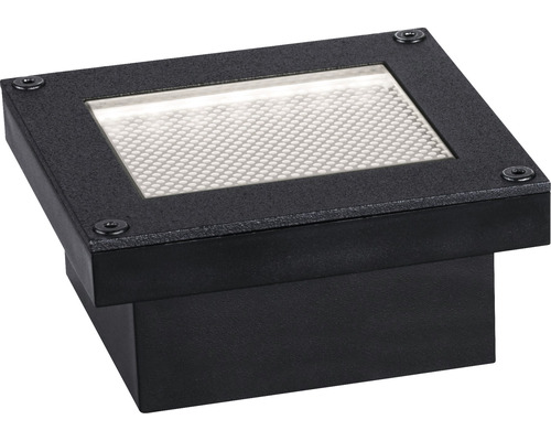 Éclairage à encastrer au sol LED Paulmann Solar plastique IP67 0,12 lm 3000 K blanc chaud 80/80 mm noir