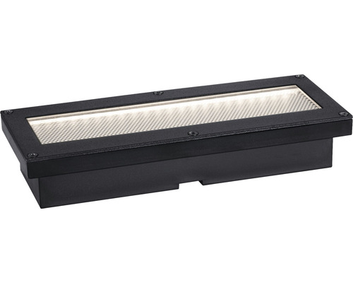 Éclairage à encastrer au sol LED Paulmann Solar plastique IP67 0,12 lm 3000 K blanc chaud 200/80 mm noir