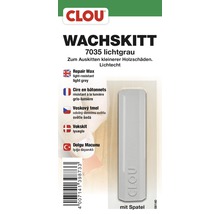 Clou Mastic cire 7035 gris clair pour réparer les petits dommages du bois avec spatule