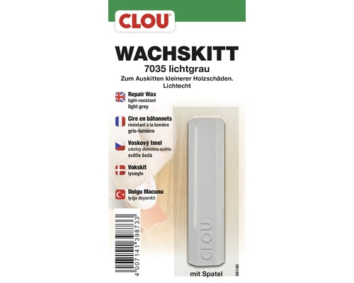 Kit de cire CLOU gris clair avec spatule 1 ml
