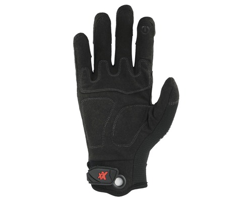 Schwarzer Arbeitshandschuh mit Handflächenschutz