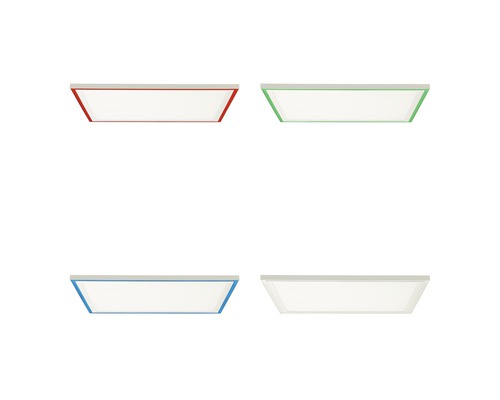 Quatre plafonniers LED de modèles différents