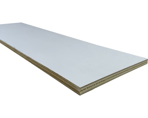 Fixmaß Sperrholz Pappel einseitig weiß 800x600x6 mm Weiss beschichtete Multiplexplatte