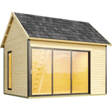 Gartenhaus weka M 445 A Gr. 1 inkl. Fußboden 466 x 346,1 cm natur