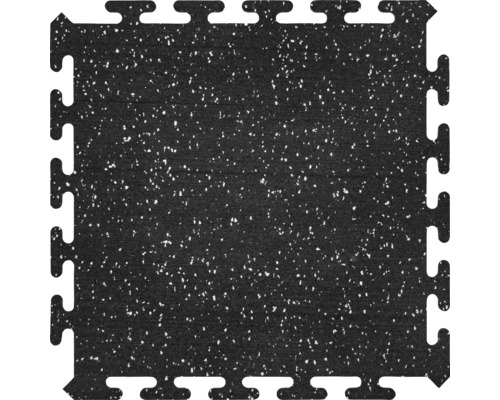 Tapis de fitness tapis en puzzle noir anthracite 50x50x0,5 cm lot de 4