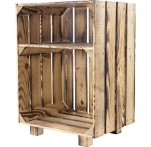 Caisse en bois avec une étagère pour le stockage