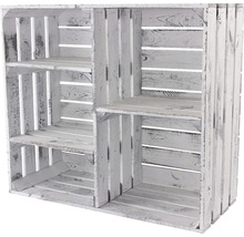 Étagère en bois avec plusieurs compartiments