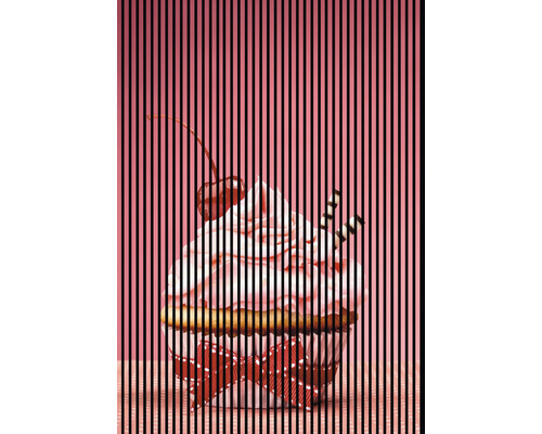 Panneau acoustique impression numérique Cupcake 1 2400 x 1693 x 19 mm set = 3 panneaux individuels