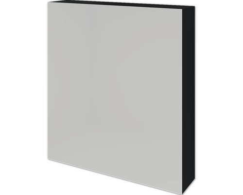 Armoire de toilette Sanox 60 x 12 x 65 cm noir mat 1 porte miroirs doubles