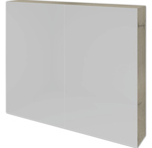 Spiegelschrank Sanox 80 x 13 x 65 cm französiche Eiche 2-türig